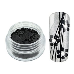 Nailart Palliet 1,5 g sort