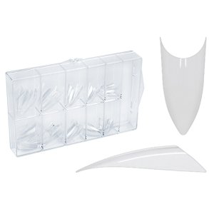 100 Box stiletto Tips #Mix clear