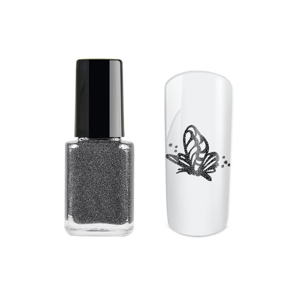 Stamping Polish 12ml glitter black