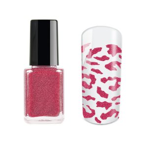 Stamping Polish 12ml Glitter Red