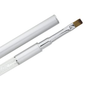 Acrylic-Gel Brush med glitterlook #4 type flad