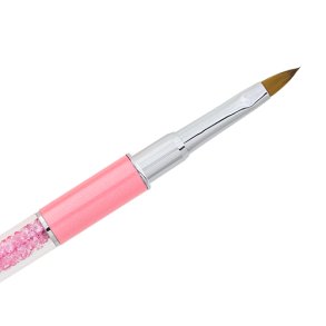 Acrylic-Gel Brush  #4 med glitterlook Cats Tonque