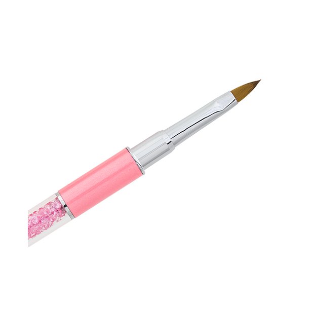 Acrylic-Gel Brush  #4 med glitterlook Cats Tonque