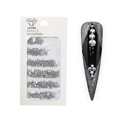 NailArt RhineStones Mix Silver Metallic - st m/1364 stk.