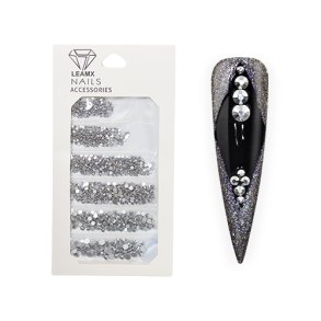 NailArt RhineStones Mix Silver Metallic - st m/1364 stk.