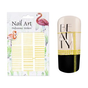 3D NailArt Sticker Gold stripes