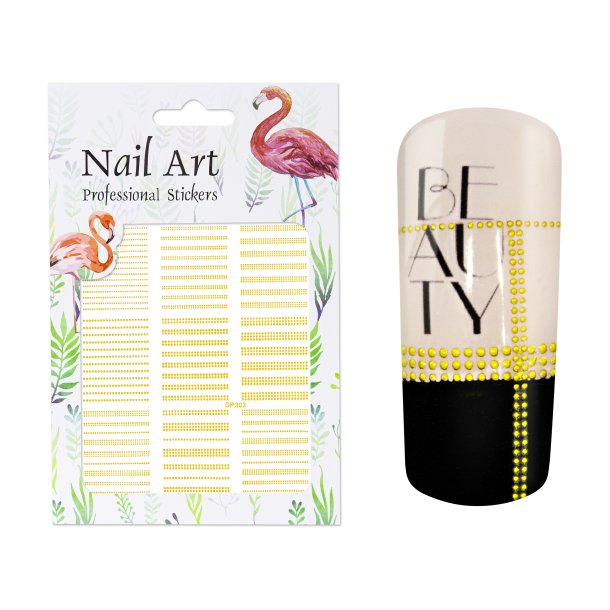 3D NailArt Sticker Gold stripes