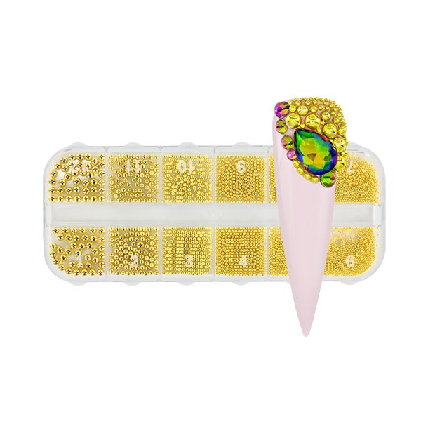 Nailart Pearls Box Gold