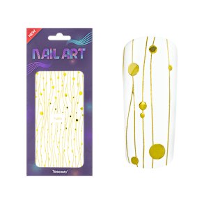 NailArt Sticker XL Gold 05