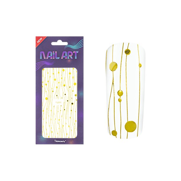 NailArt Sticker XL Gold 05