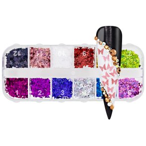 Nailart Inlay Flake Mix M01