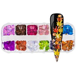 Nailart Inlay Flake Mix M04