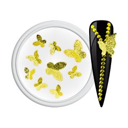 3D sommerfugle metal Guld