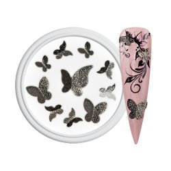 3D sommerfugle metal oxyderet