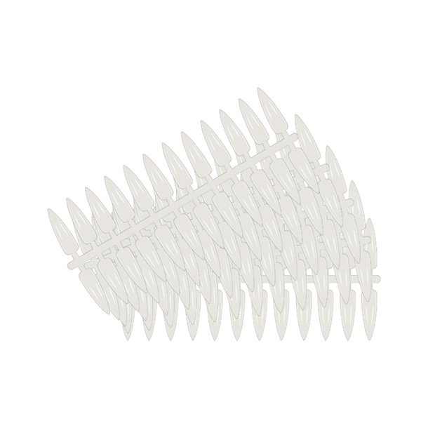 Prsentations tipper Stiletto naturlig - 120 stk.