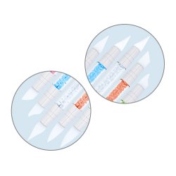 Silicone Pensel st m/5 stk.