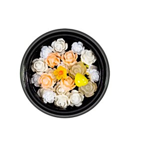 Overlay Flower Mix Peach-White