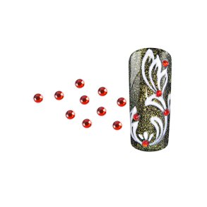 RhineStones Round red