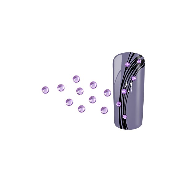 RhineStones Round purple