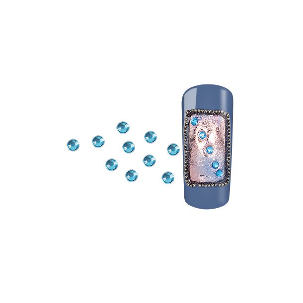 RhineStones Round turquoise