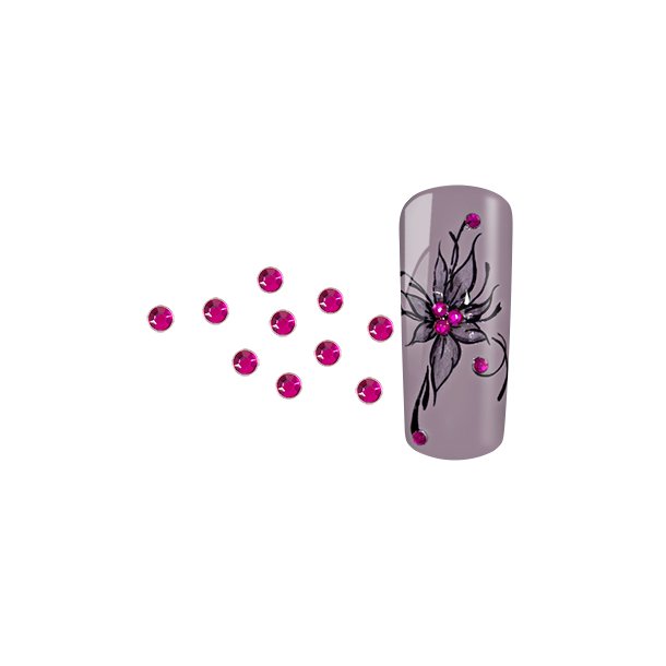 RhineStones Round rose