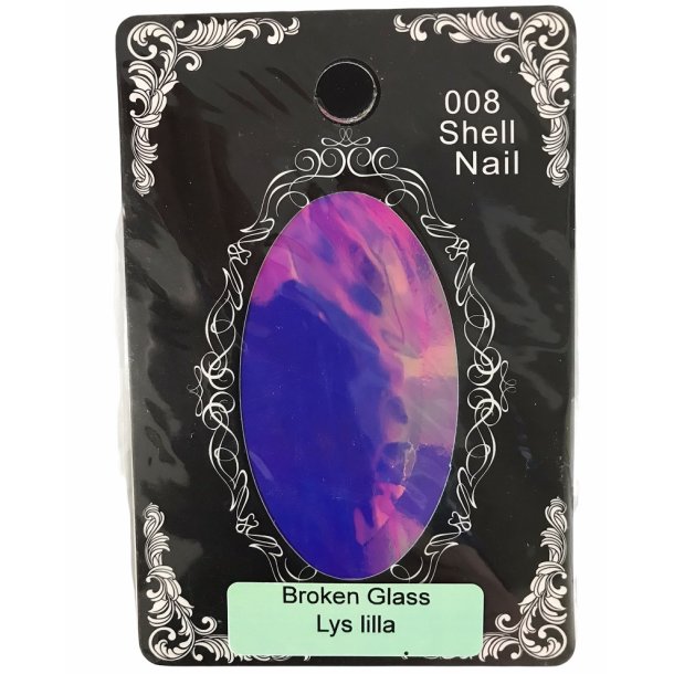 Broken Glass Lys Lilla