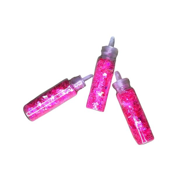 Broken Glass i flaske 1,5g - Pink