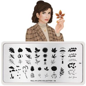 Fall in love Stamping Plate 06