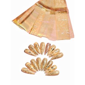 15 stk. Nail Foil Guld Blandet