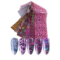 Nail Foil Box Leopard