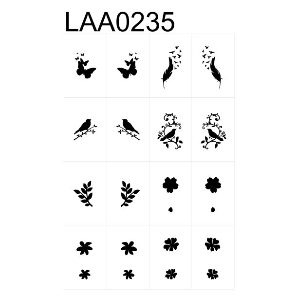 Airbrush Stencil LAA0235