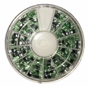 St med firkantet Cubic Zirkoner Lys Grn