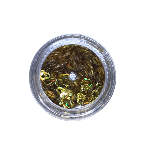 Nailart Open Hearts 3g - Guld