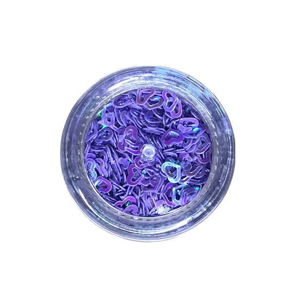 Nailart Open Hearts 3g - Lilla