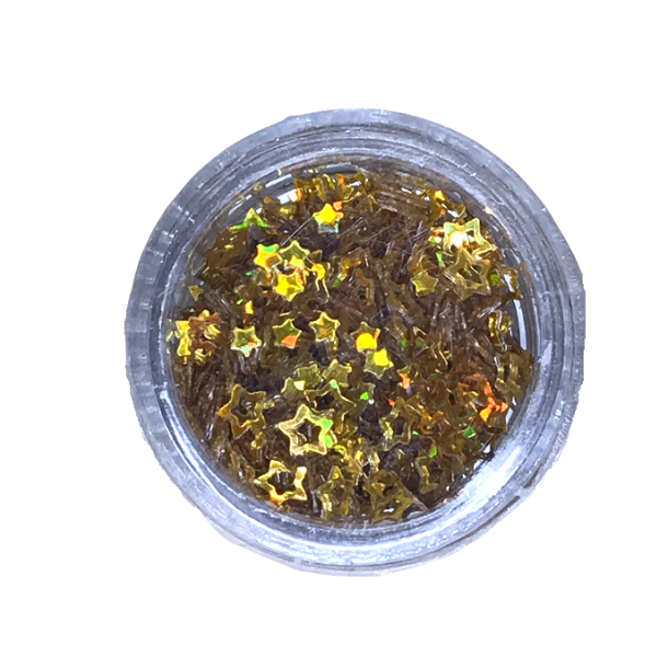 Nailart Open Stars 3g - Guld