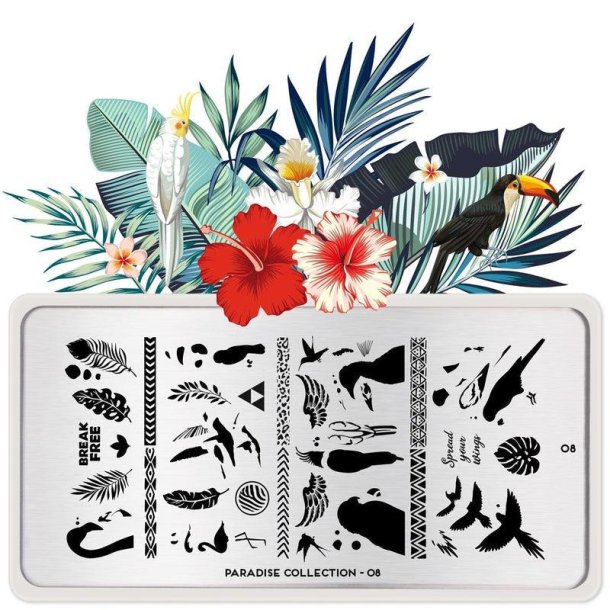 Paradise Stamping Plate 08