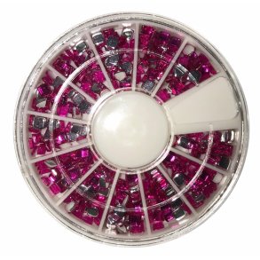 St med firkantet Cubic Zirkoner Pink