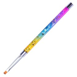 MollyLac Pro Gel Rainbow Square Brush #4 - 6mm.