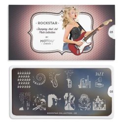 Rock star Stamping Plate 05