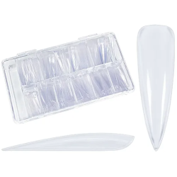 500 Box stiletto Tips #Mix Long clear (extra wide)