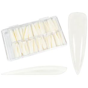 500 Box stiletto Tips #Mix Long natural (extra wide)