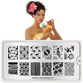 Tropical Stamping Plate 05