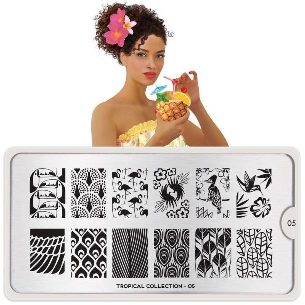 Tropical Stamping Plate 05