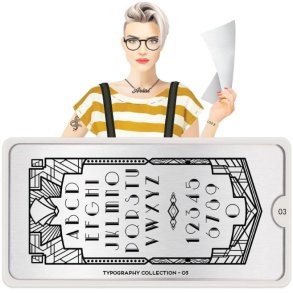 Typography Stamping Plate 03