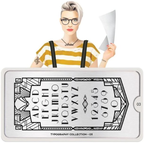 Typography Stamping Plate 03