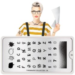 Typography Stamping Plate 06