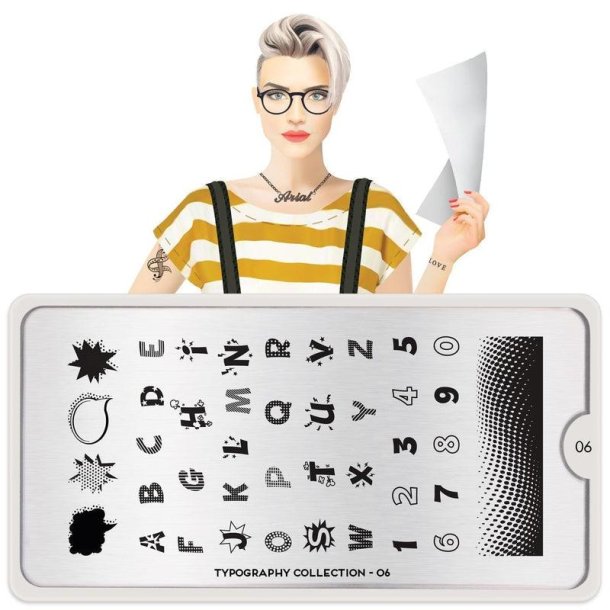 Typography Stamping Plate 06