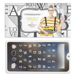 Typography Stamping Plate 06