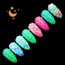 RhineStones Glow in the Dark nr. 1 - 250 stk.