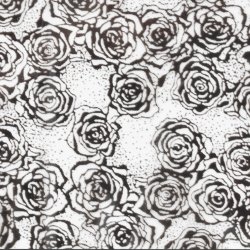 Foil - Sort Blomst nr. 12